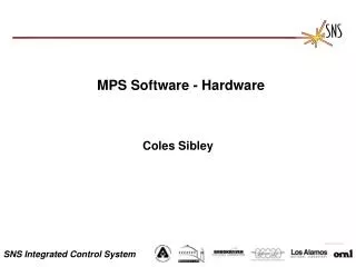 MPS Software - Hardware