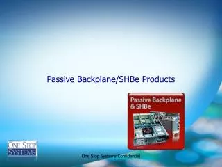 Passive Backplane/SHBe Products
