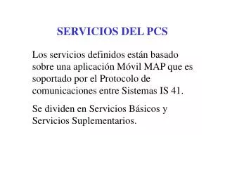 servicios del pcs