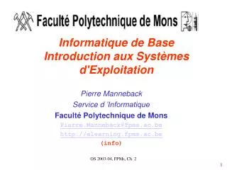 informatique de base introduction aux syst mes d exploitation
