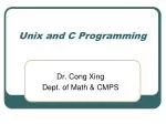 Unix and C Programming - slide 1