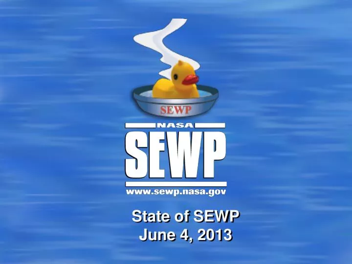 state of sewp june 4 2013