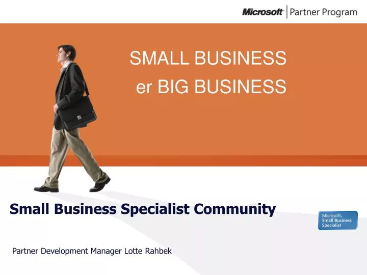small business specialist community