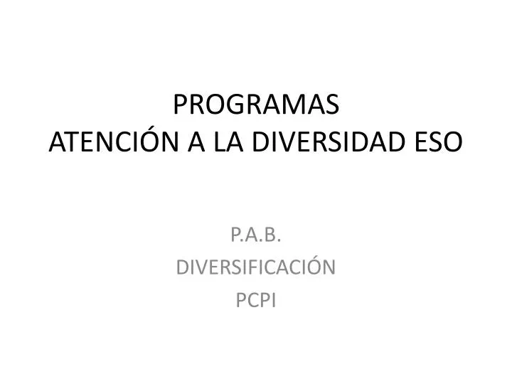 programas atenci n a la diversidad eso