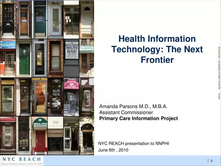 health information technology the next frontier