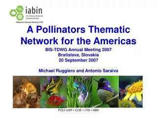 A Pollinators Thematic Network for the Americas