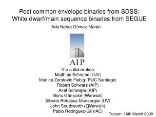Post common envelope binaries from SDSS: White dwarf/main sequence binaries from SEGUE