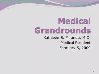 Medical Grandrounds
