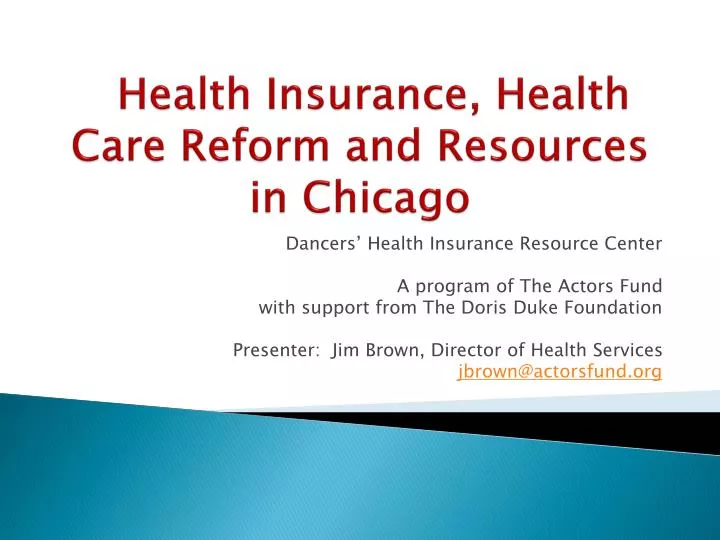 health insurance health care reform and resources in chicago