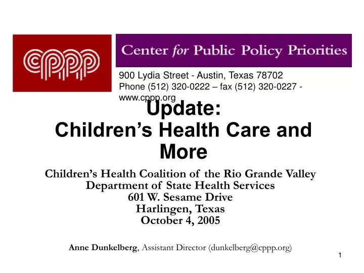 update children s health care and more