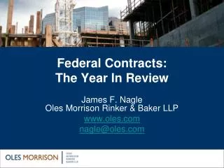 Federal Contracts: The Year In Review