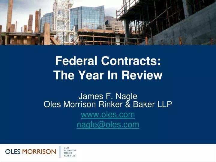 federal contracts the year in review