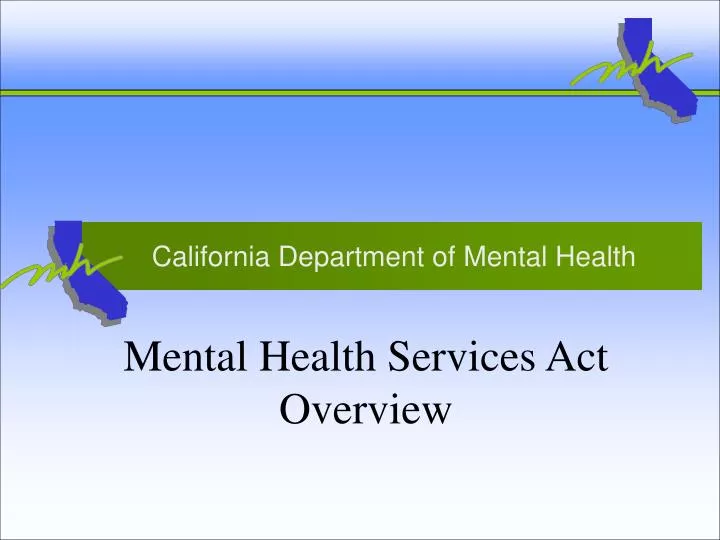 mental health services act overview