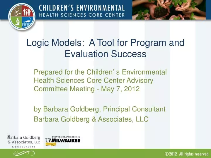 logic models a tool for program and evaluation success