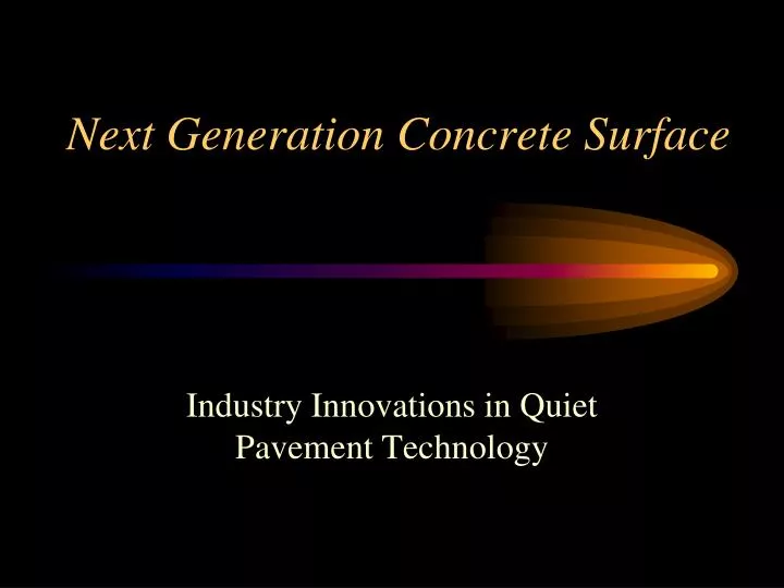 next generation concrete surface