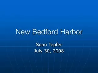 new bedford harbor