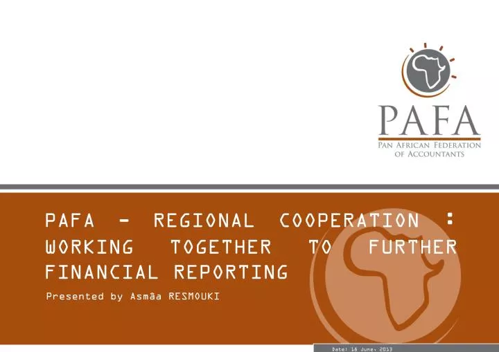 pafa regional cooperation working together to further financial reporting