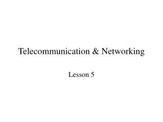 telecommunication networking