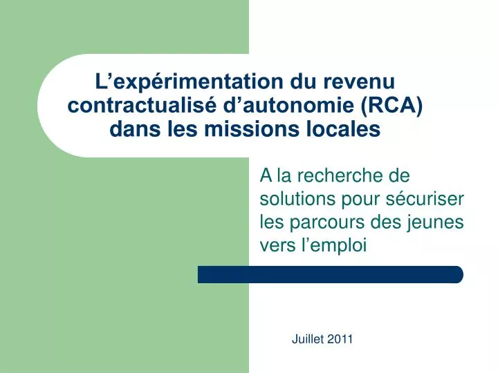 l exp rimentation du revenu contractualis d autonomie rca dans les missions locales