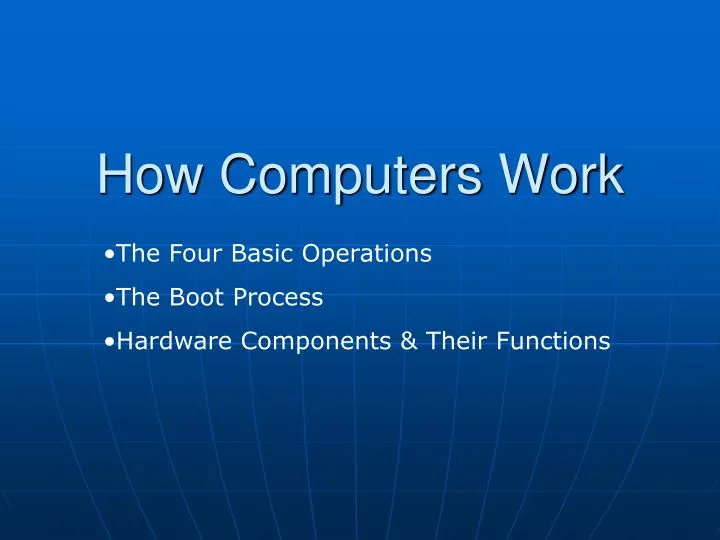 how computers work