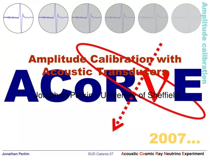 amplitude calibration with acoustic transducers