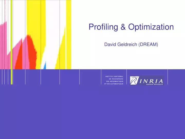 profiling optimization david geldreich dream