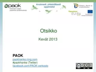 otsikko kev t 2013