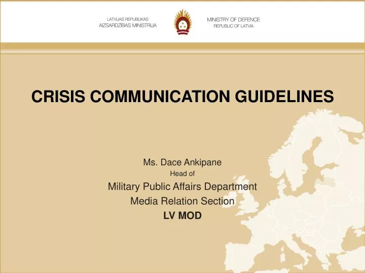 crisis communication guidelines