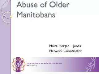 Abuse of Older Manitobans