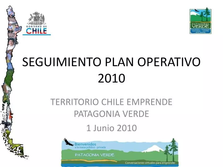 seguimiento plan operativo 2010