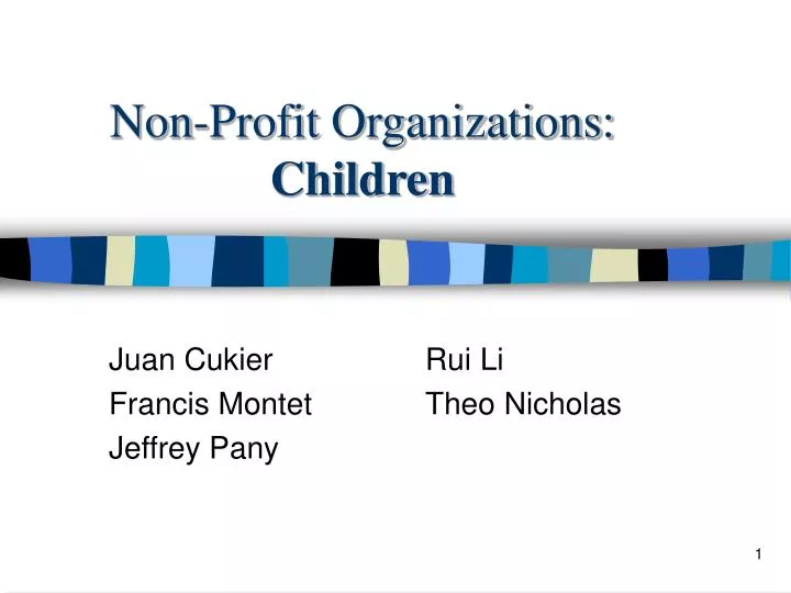 non profit organizations children