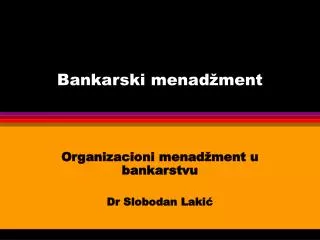 bankarski menad ment