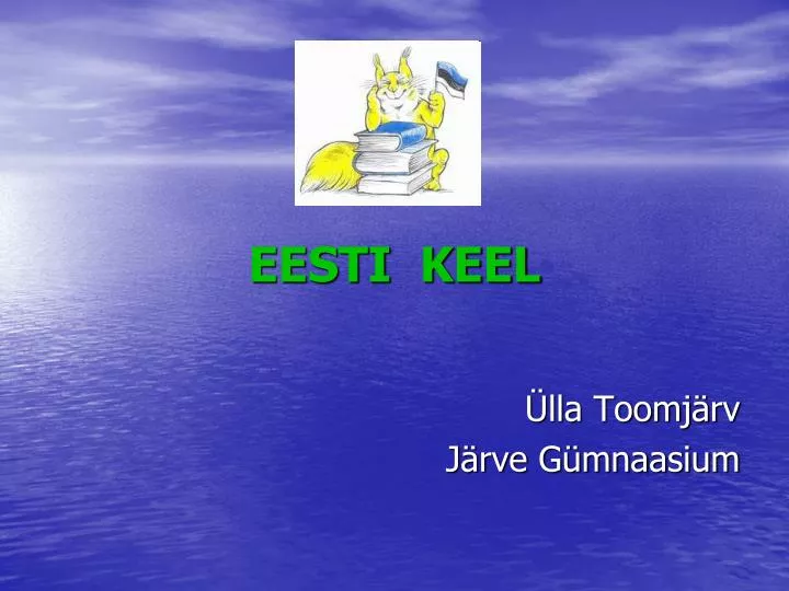 eesti keel