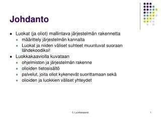 johdanto