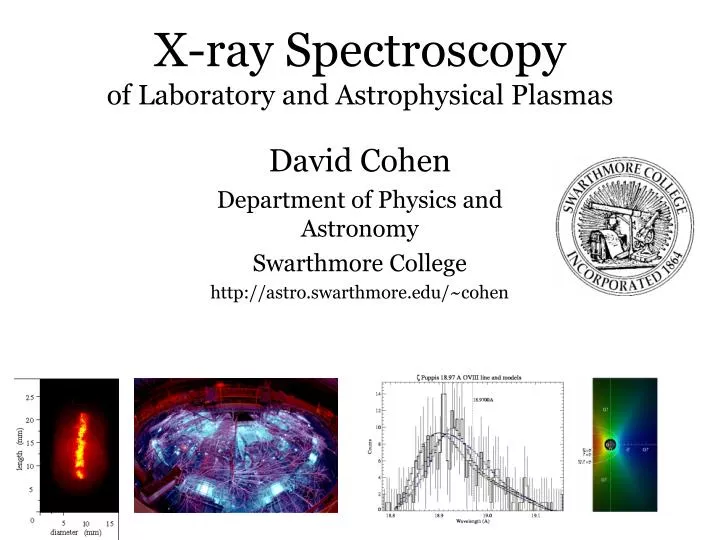 x ray spectroscopy of laboratory and astrophysical plasmas