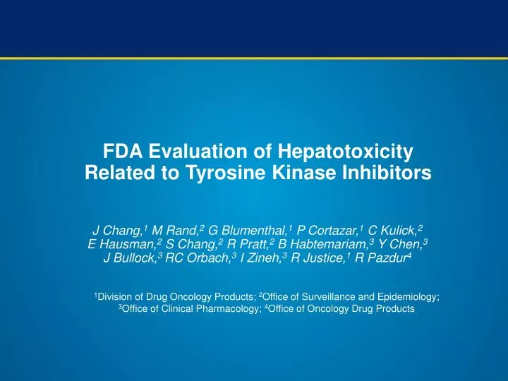 fda evaluation of hepatotoxicity related to tyrosine kinase inhibitors