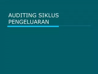 auditing siklus pengeluaran