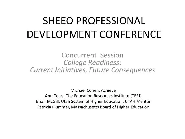 sheeo professional development conference