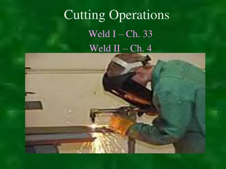 cutting operations