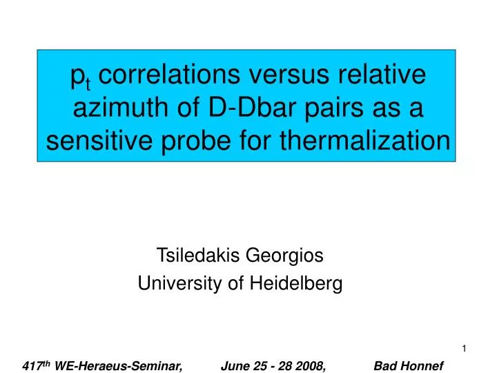 p t correlations versus relative azimuth of d dbar pairs as a sensitive probe for thermalization