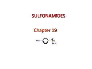 SULFONAMIDES