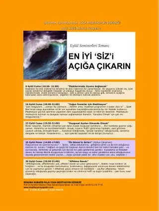 eyl l seminerleri temas en y s z i a i a ikarin