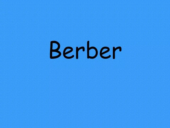 berber