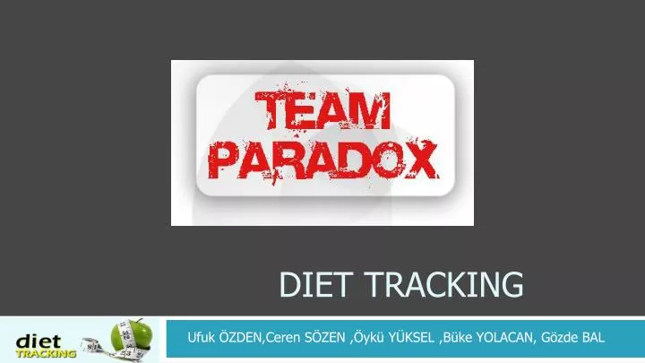 diet tracking