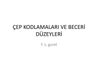 ep kodlamalari ve becer d zeyler
