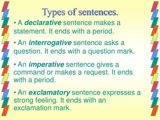 types of sentences