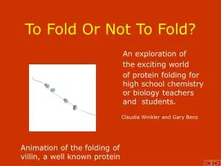To Fold Or Not To Fold?