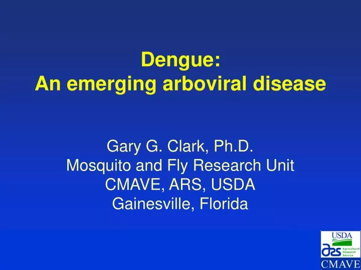 dengue an emerging arboviral disease