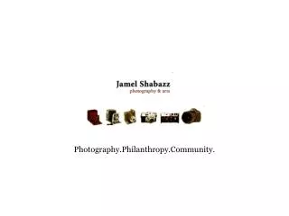 Photography.Philanthropy.Community.
