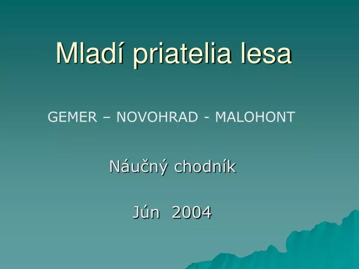 mlad priatelia lesa